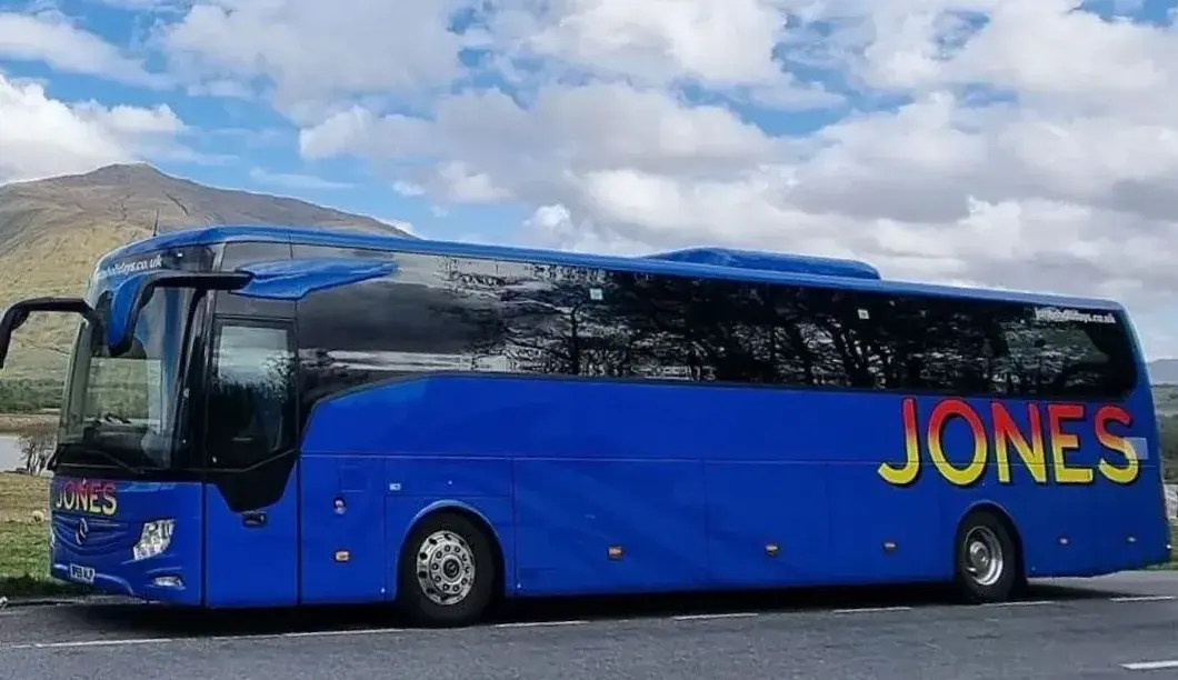 Coach in mountains