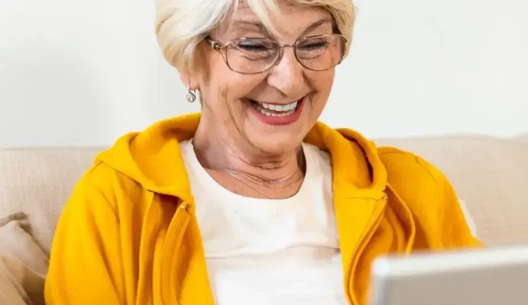 Woman at computer