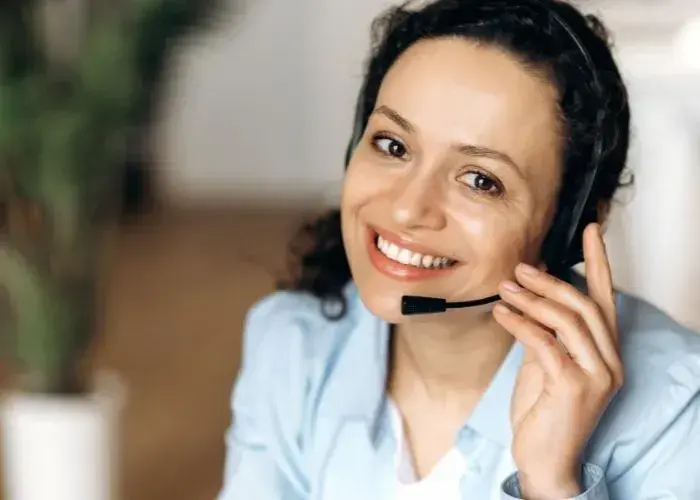 Call center worker