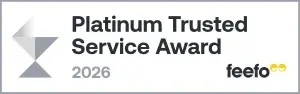 Feefo Platinum Trusted Service Award 2026