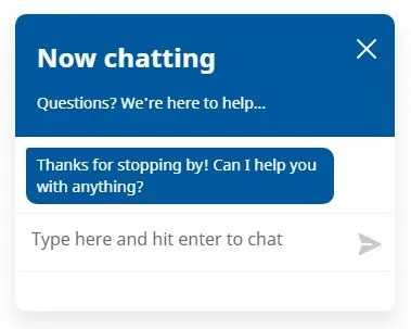 Live chat