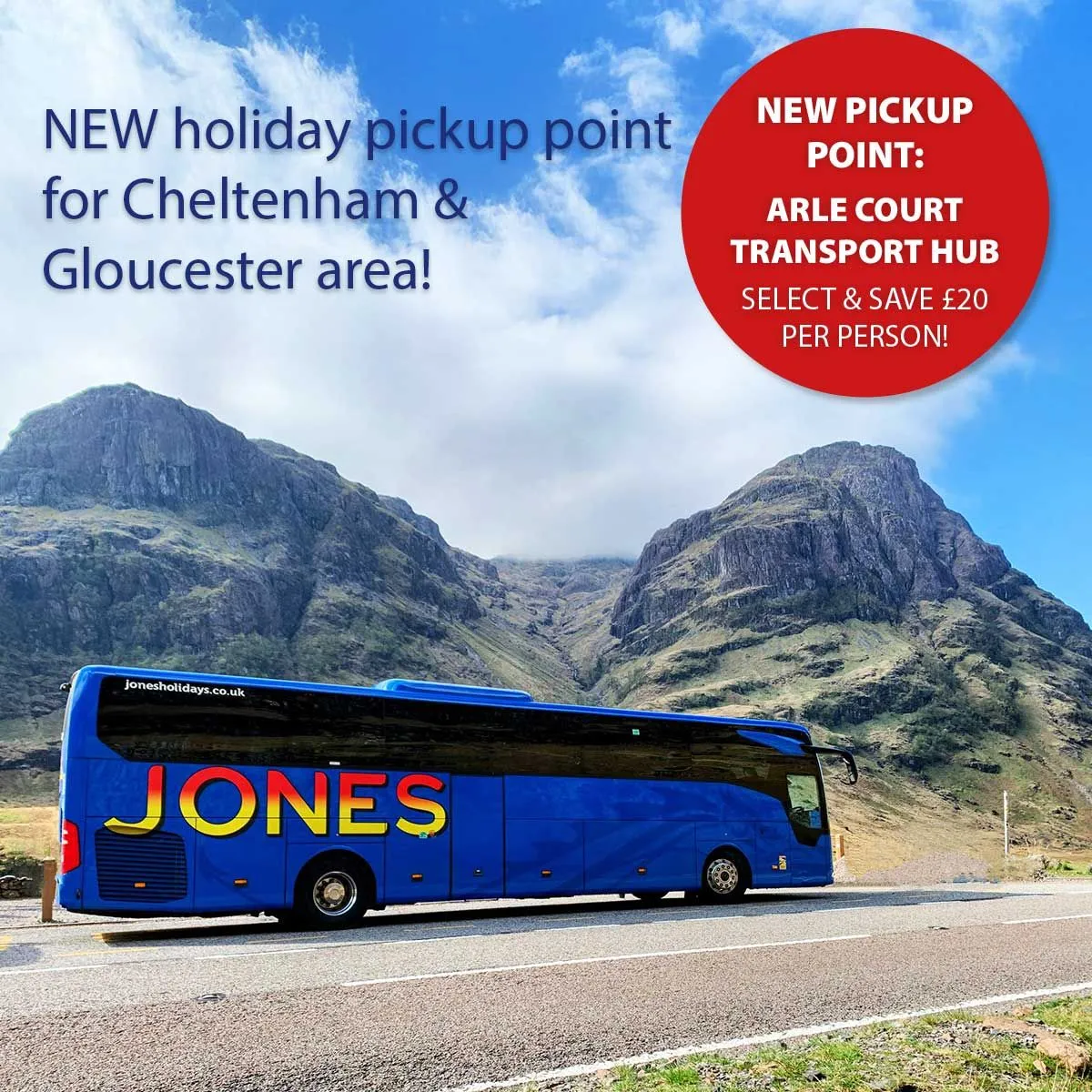 Jones Holiday pickup points